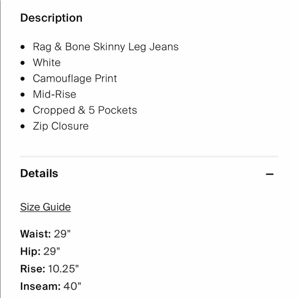 💋RAG & BONE SKINNY JEANS - Picture 9 of 10